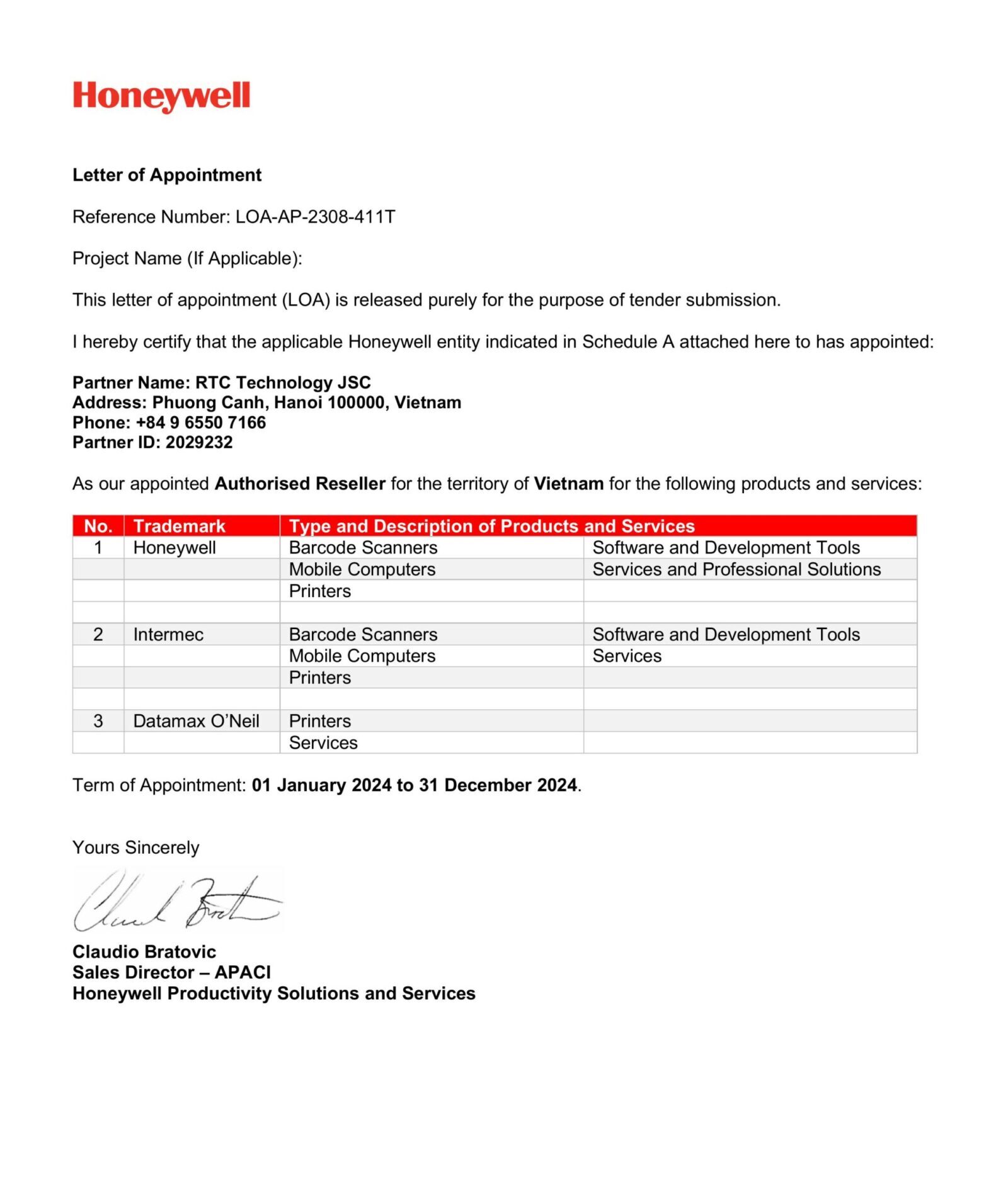 giay-chung-nhan-rtc-technology-la-doi-tac-phan-phoi-chinh-hang-honeywell-tai-viet-nam