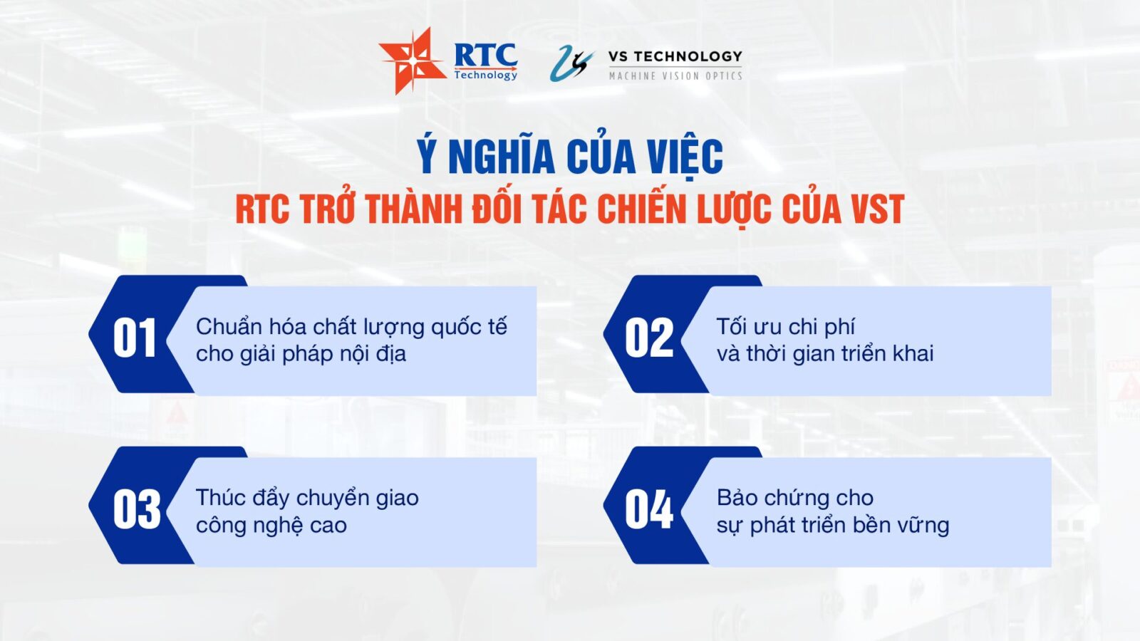 Quan hệ đối tác chiến lược giữa RTC và VST mang lại những giá trị thiết thực cho cả doanh nghiệp và ngành tự động hóa
