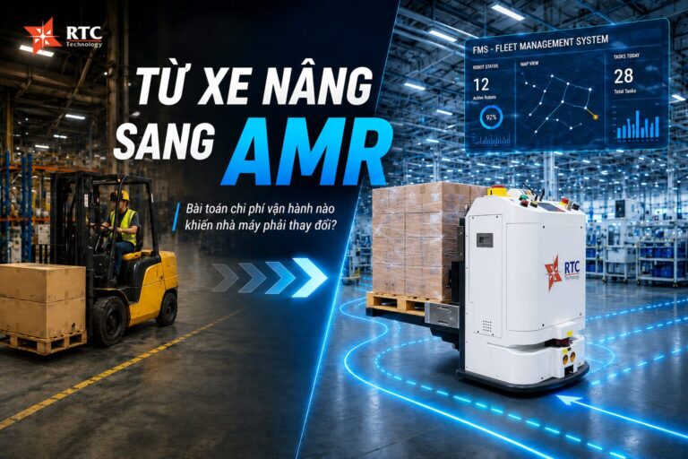 Từ Xe Nâng Sang AMR: Bài Toán Chi Phí Vận Hành Nào Khiến Nhà Máy Việt Nam Phải Thay Đổi?