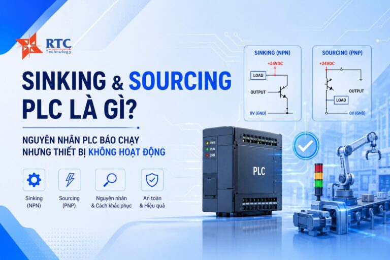 Sinking và Sourcing PLC là gì? Nguyên nhân khiến PLC báo chạy nhưng thiết bị không hoạt động