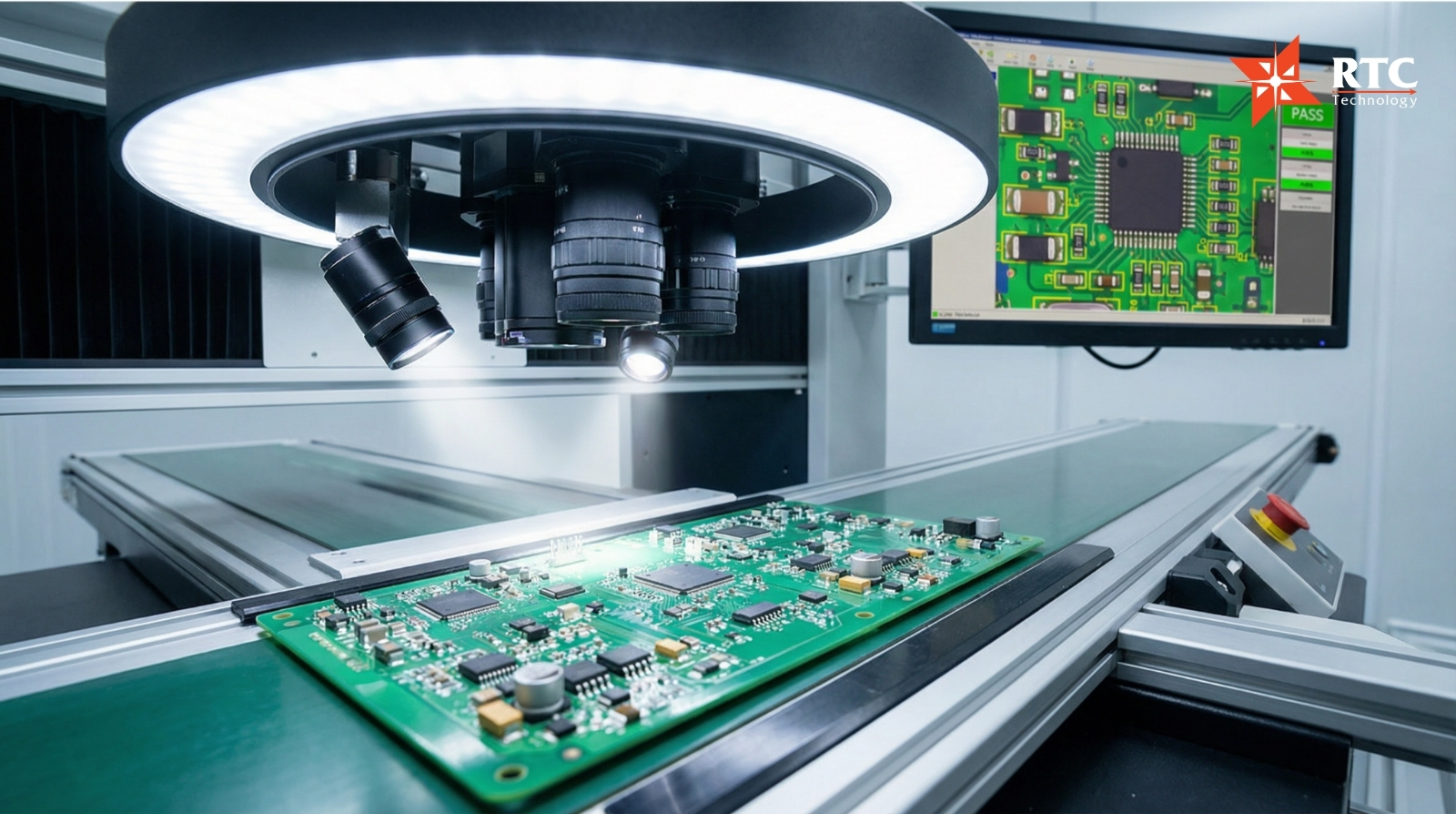 Hệ thống camera công nghiệp kiểm tra lỗi hàn trong sản xuất điện tử cần đảm bảo độ chính xác cao, khả năng lặp lại ổn định và tích hợp dữ liệu xuyên suốt dây chuyền