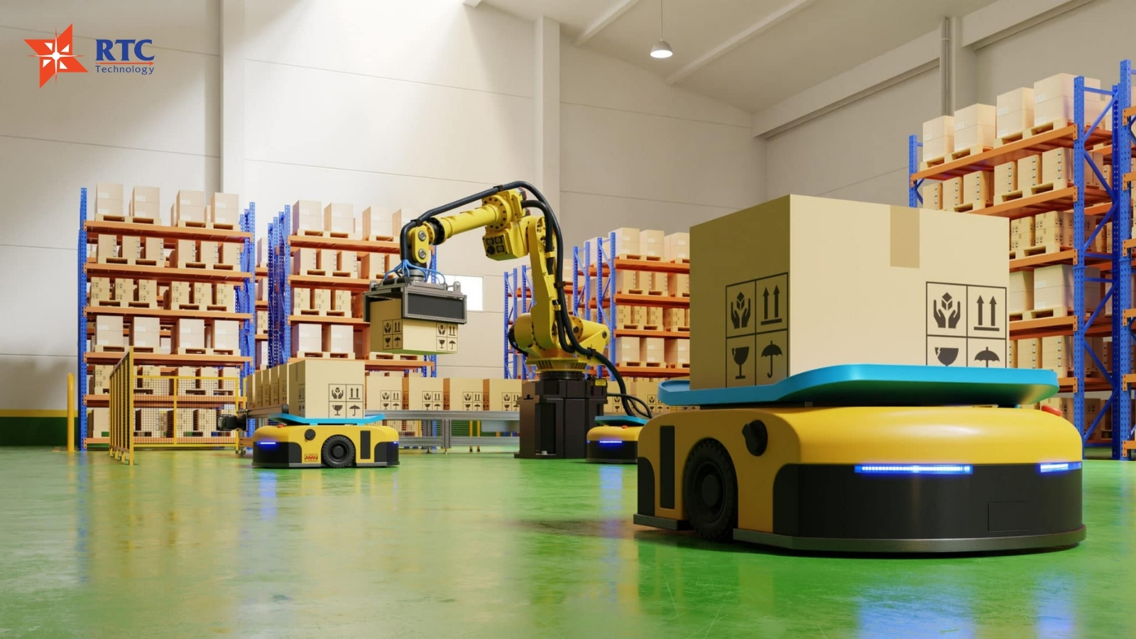 Nhờ tích hợp với WMS, quá trình vận chuyển gần như không cần đến sự can thiệp của con người