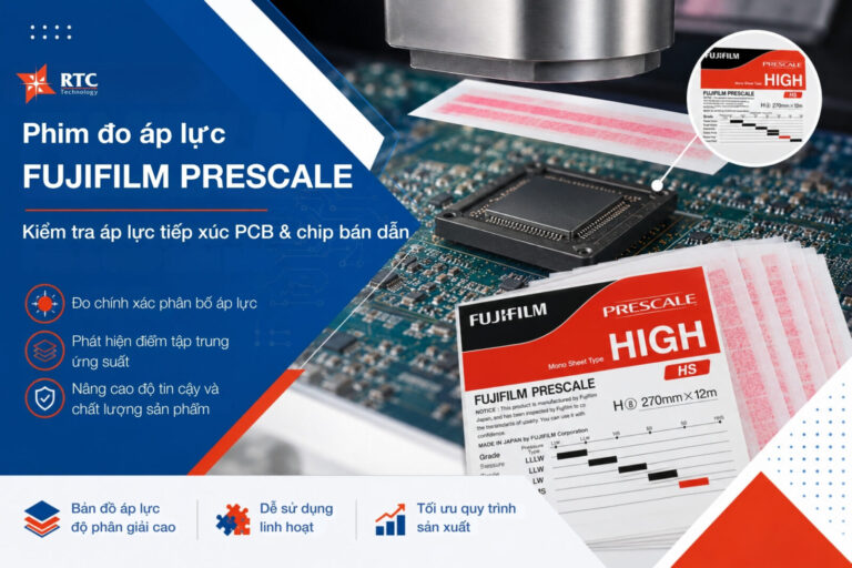 Phim đo áp lực Fujifilm trong kiểm tra áp lực tiếp xúc PCB và chip bán dẫn